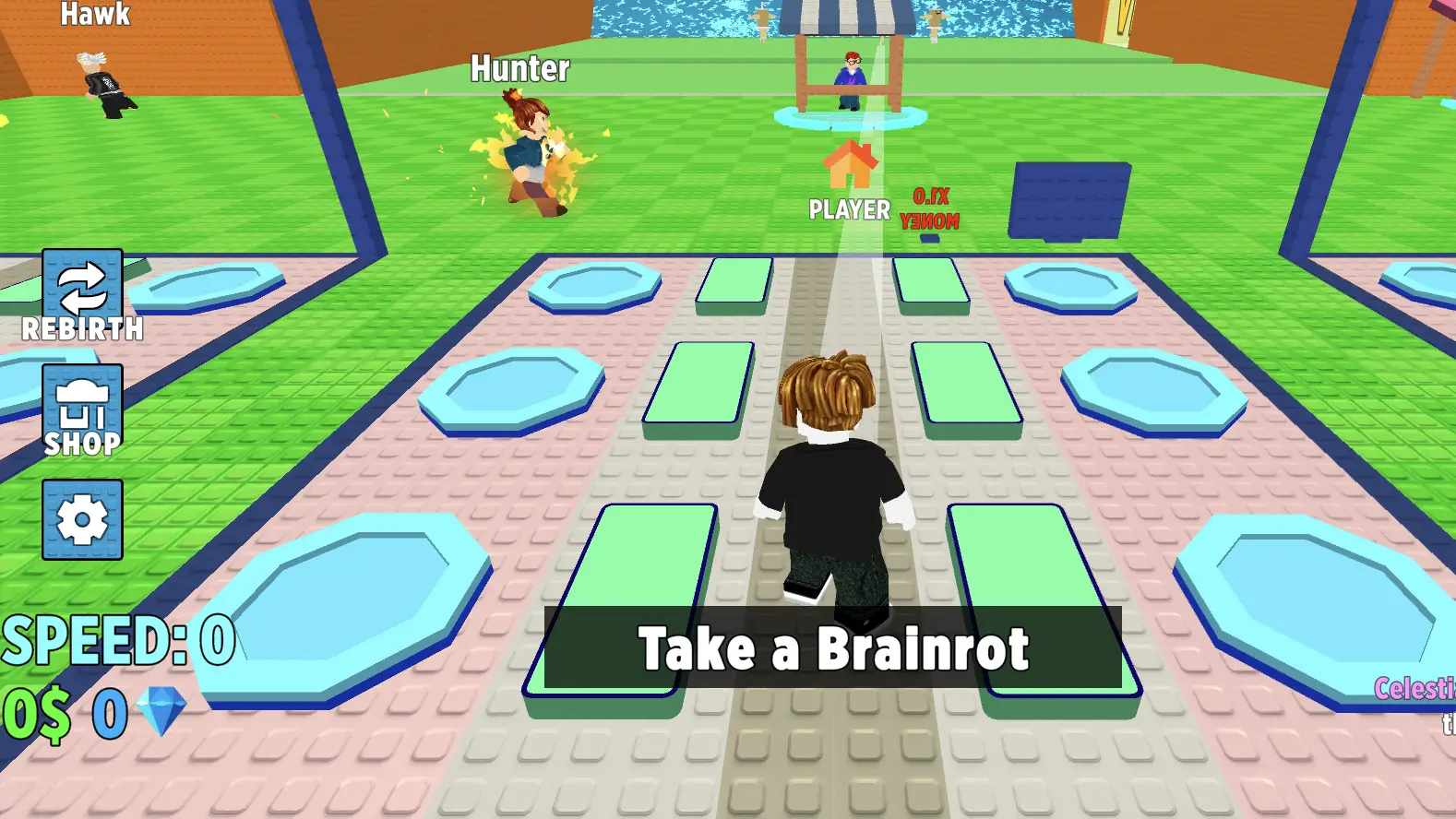 Escape Tsunami for Brainrots action scene Escape Tsunami for Brainrots action scene